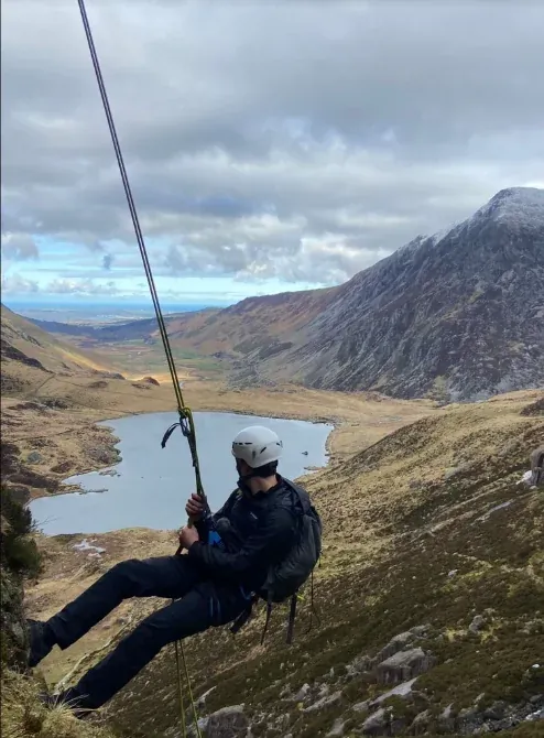 Abseiling session in Cwm Idwal