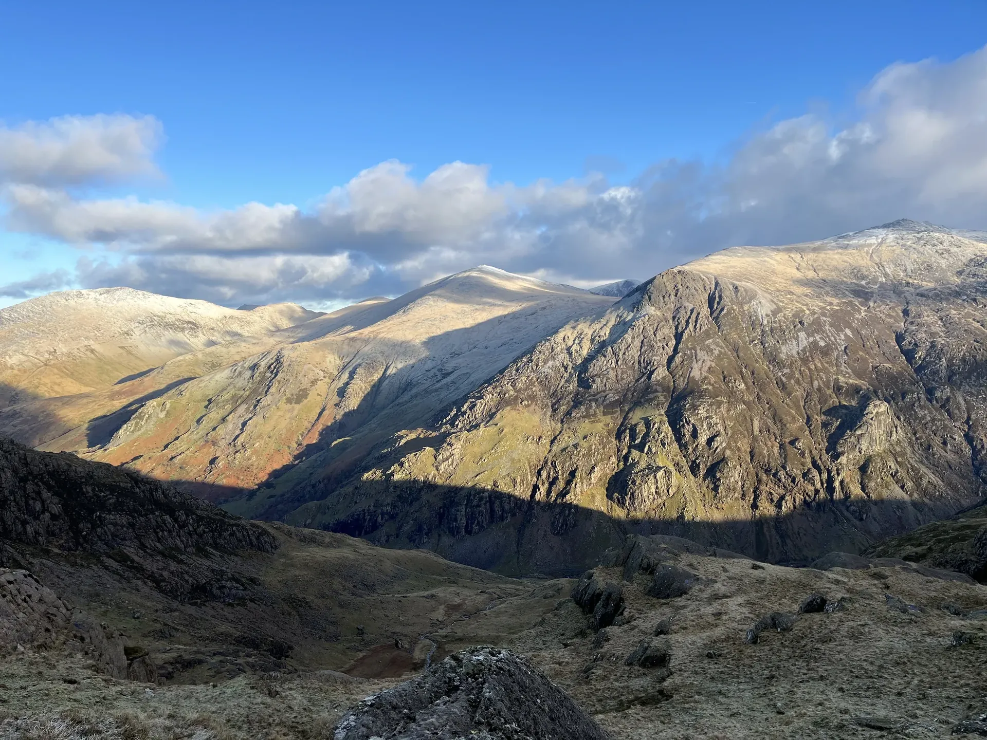 Glyders from Llanberis Pass