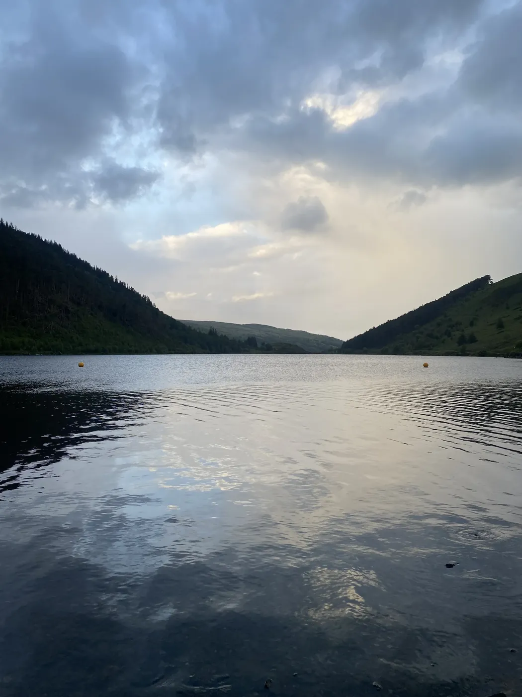 North Wales lake and mountain view