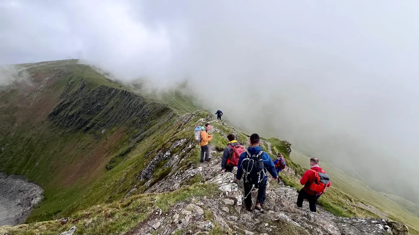 Descent towards Marchlyn from the Glyders